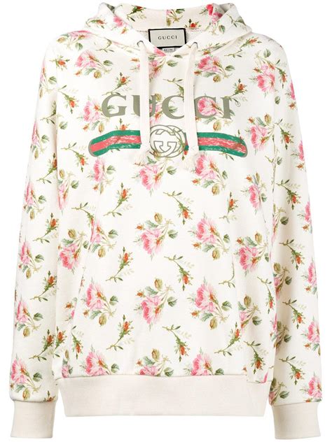 gucci hoodie rose print|farfetch Gucci hoodies.